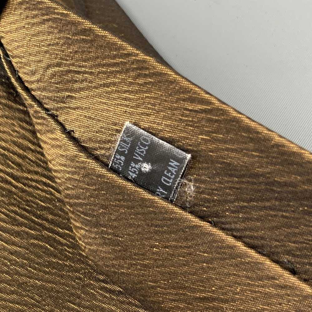 Jil Sander Brown Textured Silk Viscose Tie - image 3