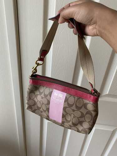 Coach Heritage Purse Pink Leather Stripe Small Domed Handbag L0869-13194 |  eBay