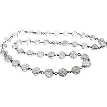 Pools of Light Style Lucite Beads Choker Necklace