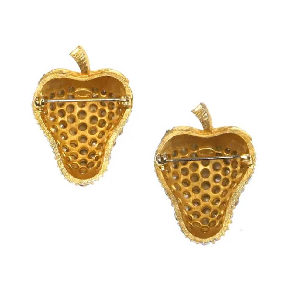 Strawberry Figural Pins – Pair – Ballet Jewelry –… - image 4