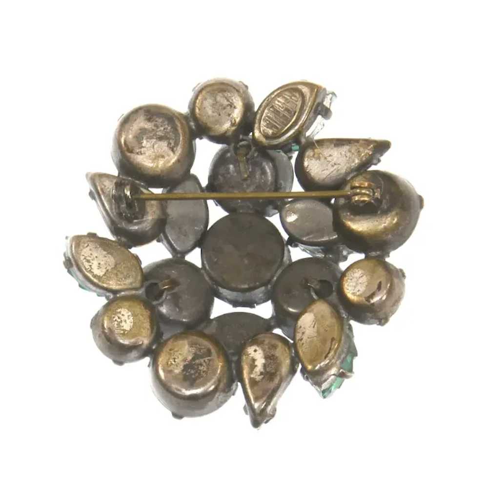 Regency Green Iridized Leaf and Emerald Green Dom… - image 5