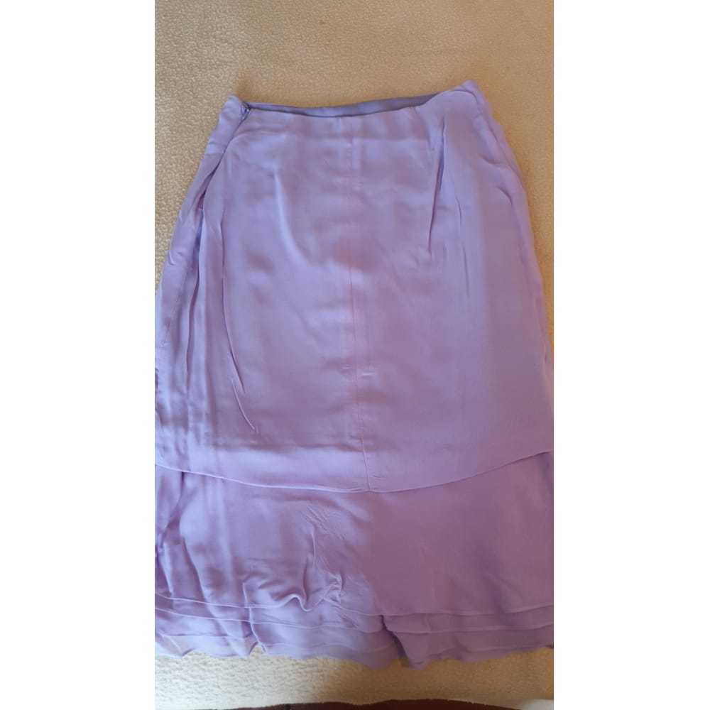 Carolina Herrera Silk mid-length skirt - image 2
