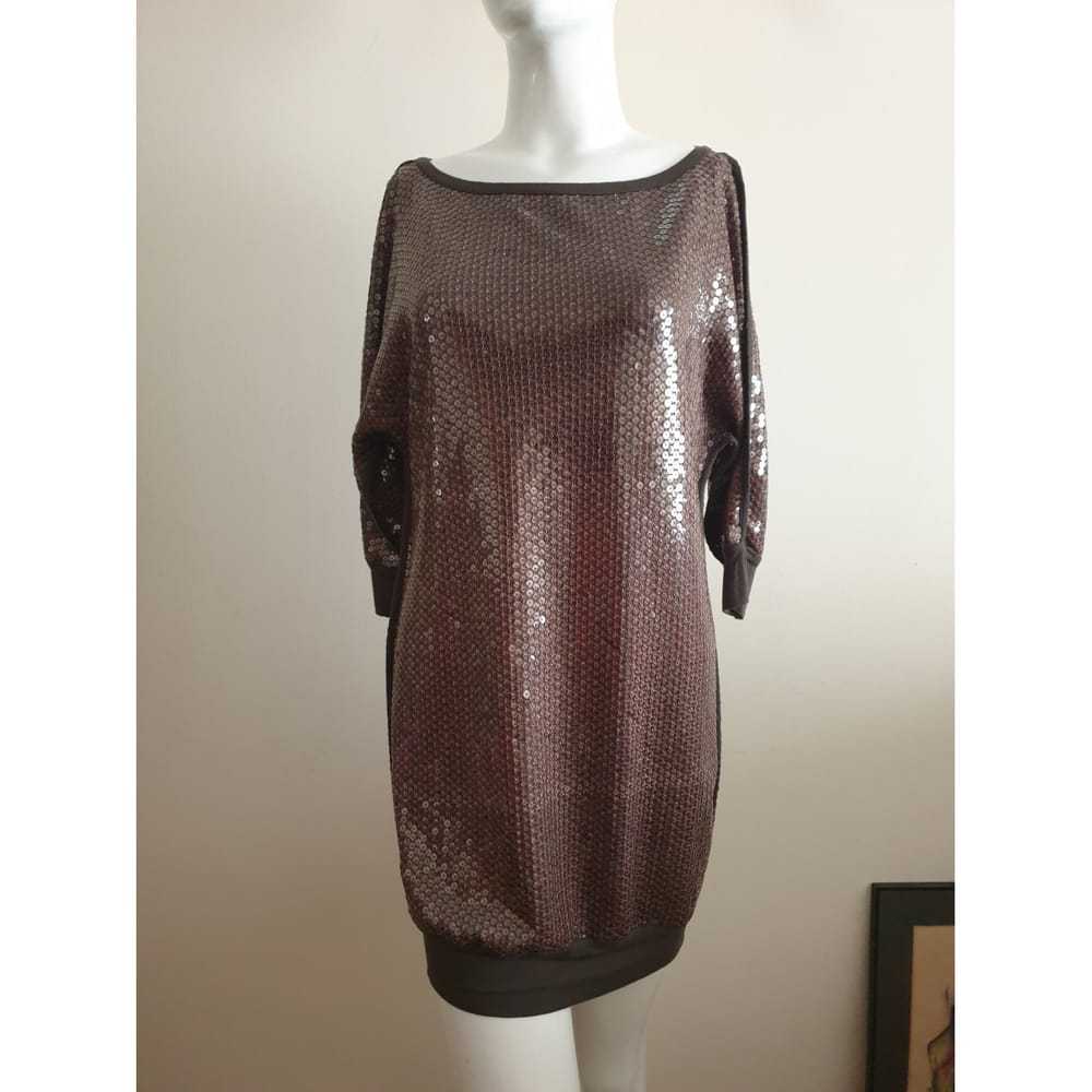 Parosh Glitter mini dress - image 6