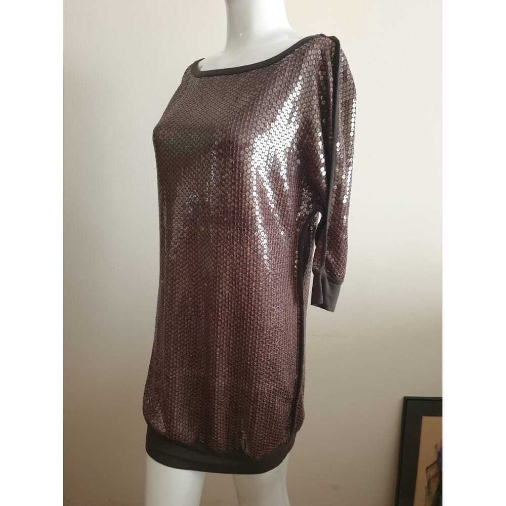 Parosh Glitter mini dress - image 7