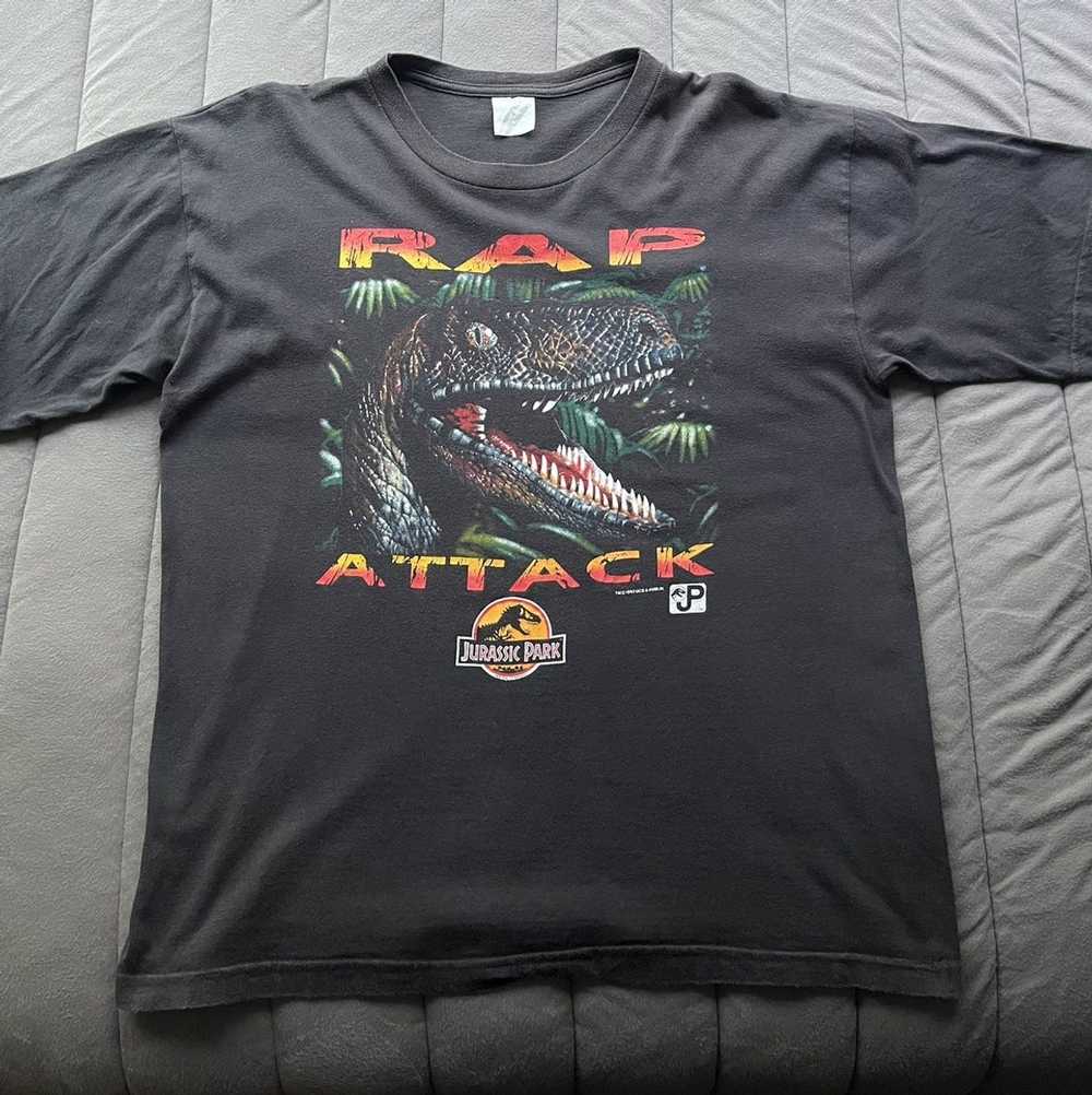 Vintage 1993 Jurassic Park Rap Attack Tee - image 1