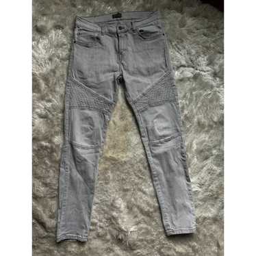 Zara Man Skinny Fit 5-Pocket Lightweight Sateen Jeans. Black