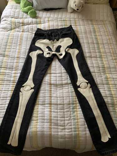 DIY Skeleton Jeans 