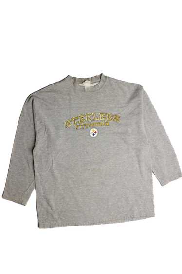 Vintage 90s Pittsburgh Steelers T Shirt Logo 7 XL AFC… - Gem