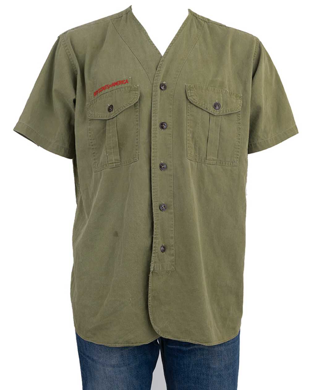1960s Boy Scouts Shirt XL - image 1