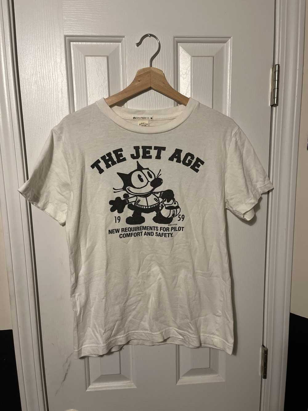Vintage Vintage Style FELIX Jet Age Tee Shirt Alp… - image 1