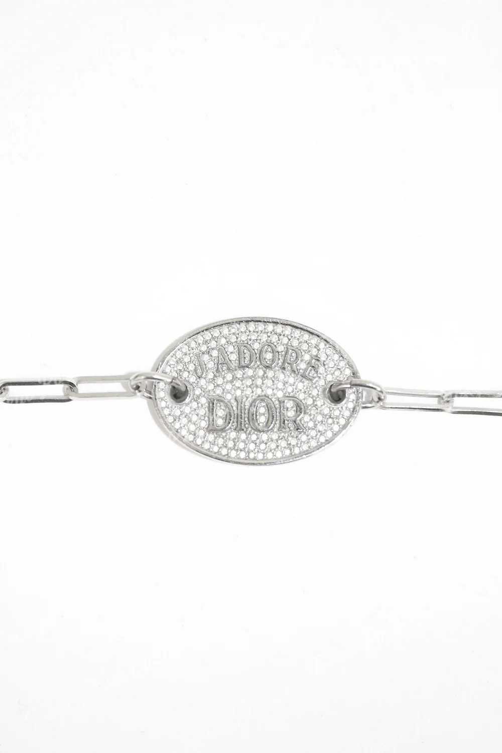 Jadore Dior Rhinestone Swarovski Silver Bracelet - image 1