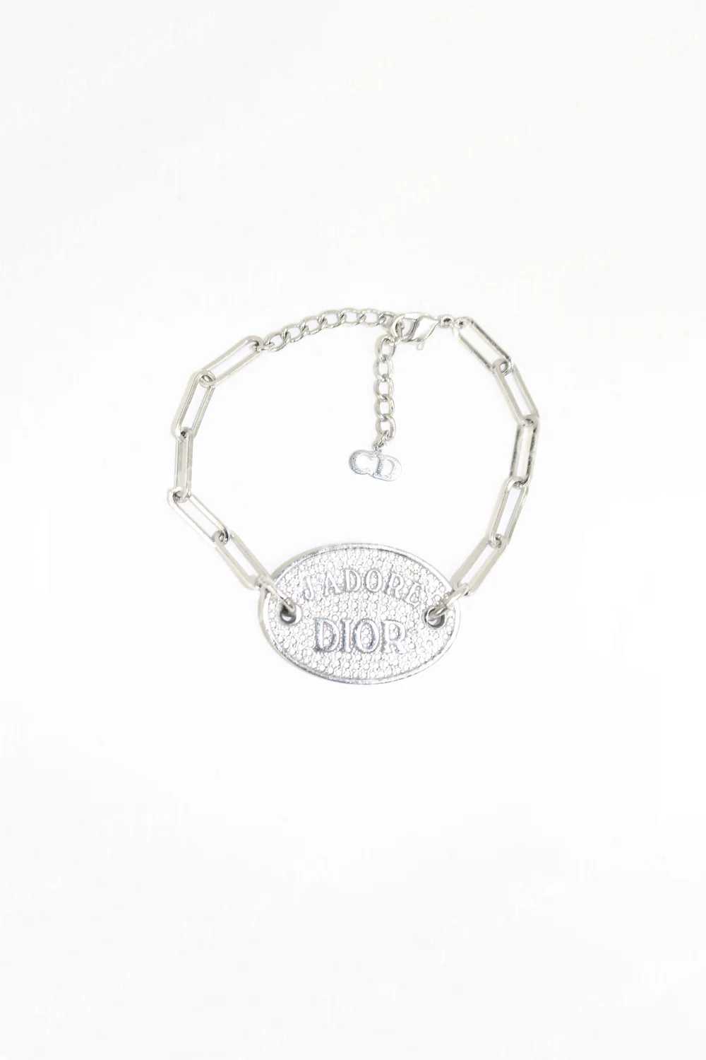 Jadore Dior Rhinestone Swarovski Silver Bracelet - image 2