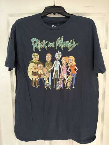 Vintage Rick and Morty full cast T-shirt logo