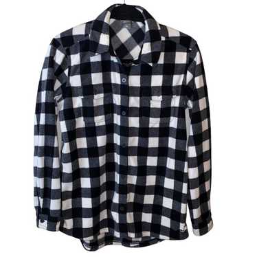 Eddie Bauer Eddie Bauer Gingham Black & White But… - image 1