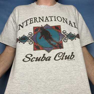 Vintage vintage scuba art t-shirt - image 1