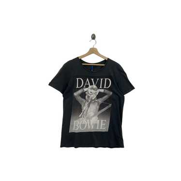 Band Tees × H&M Rare!! DAVID BOWIE X H&M big prin… - image 1