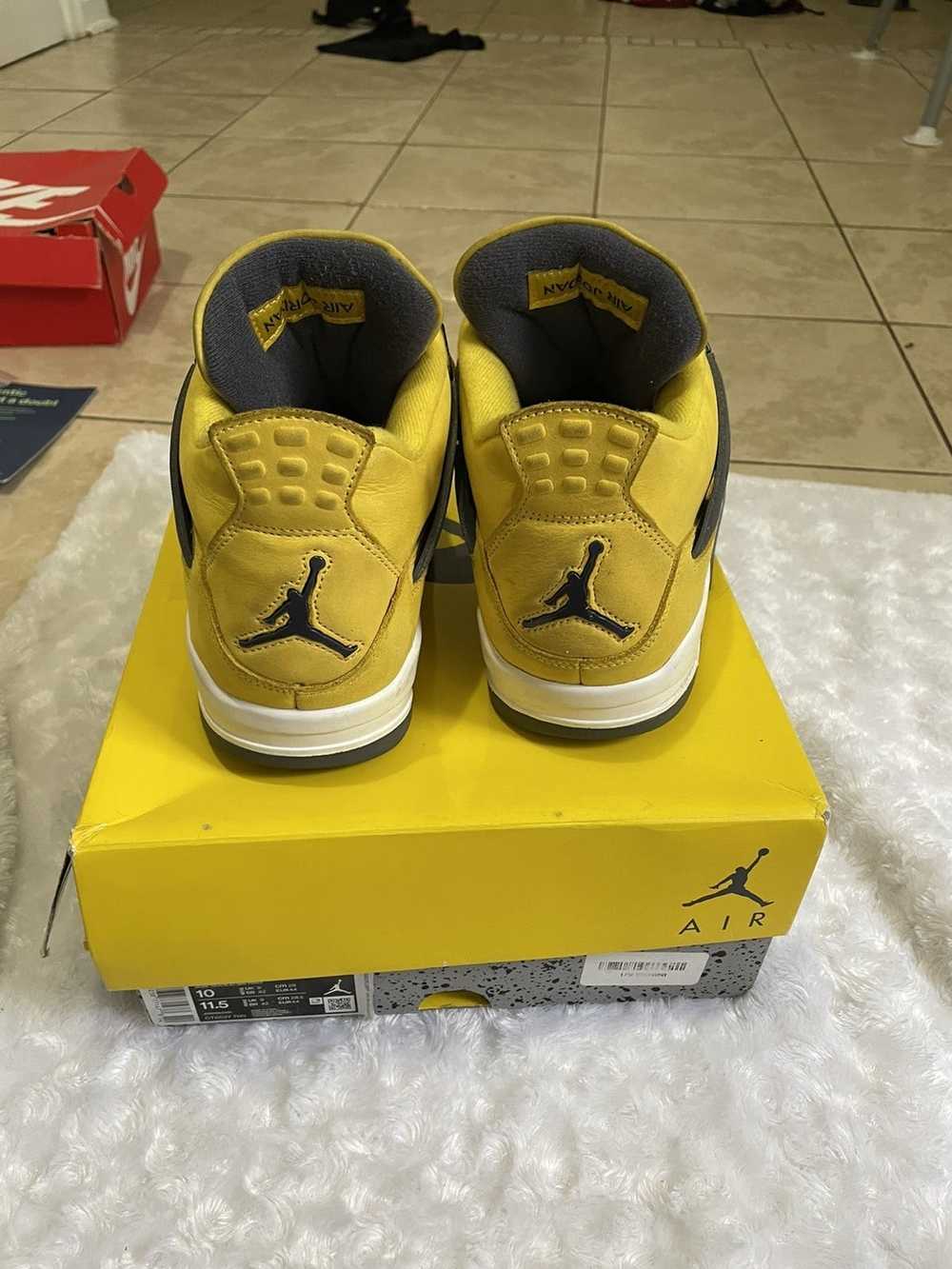 jordan 4 red yellow