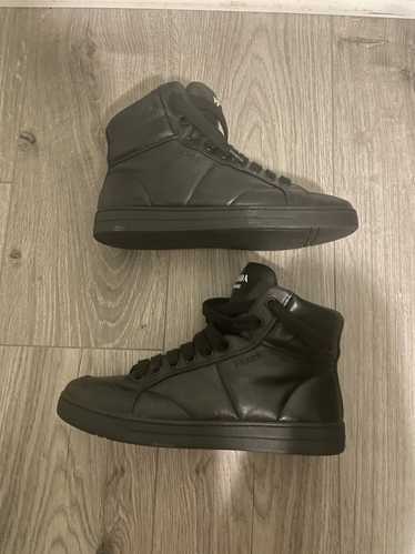 Prada Prada High Top Sneakers All Leather