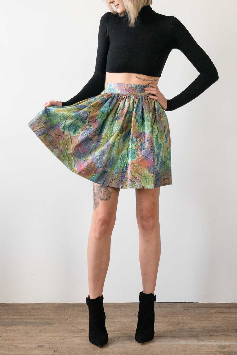 One Off Metallic Party Skirt - image 2