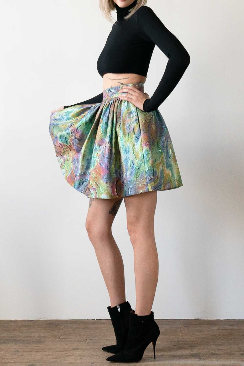 One Off Metallic Party Skirt - image 3