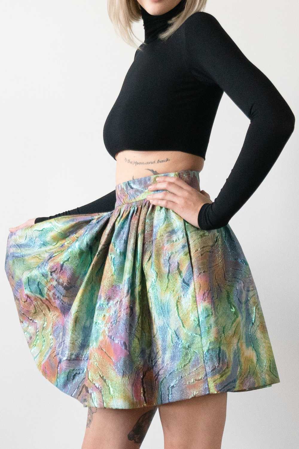 One Off Metallic Party Skirt - image 4