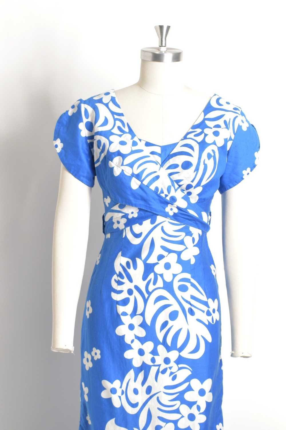 1960s Hawaiian Cotton Dress-XS - image 2