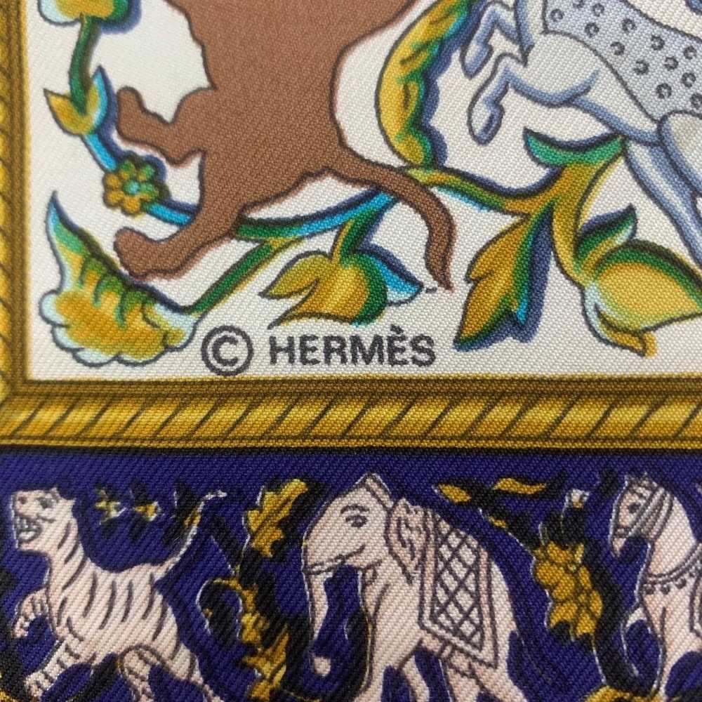 Vintage Hermes Chasse En Inde Silk Scarf Wrap Squ… - image 5