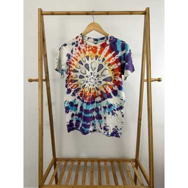 The Nest Vintage Single Stitch Grateful Dead Blue and Purple Tie-Dye T-Shirt (L/XL)