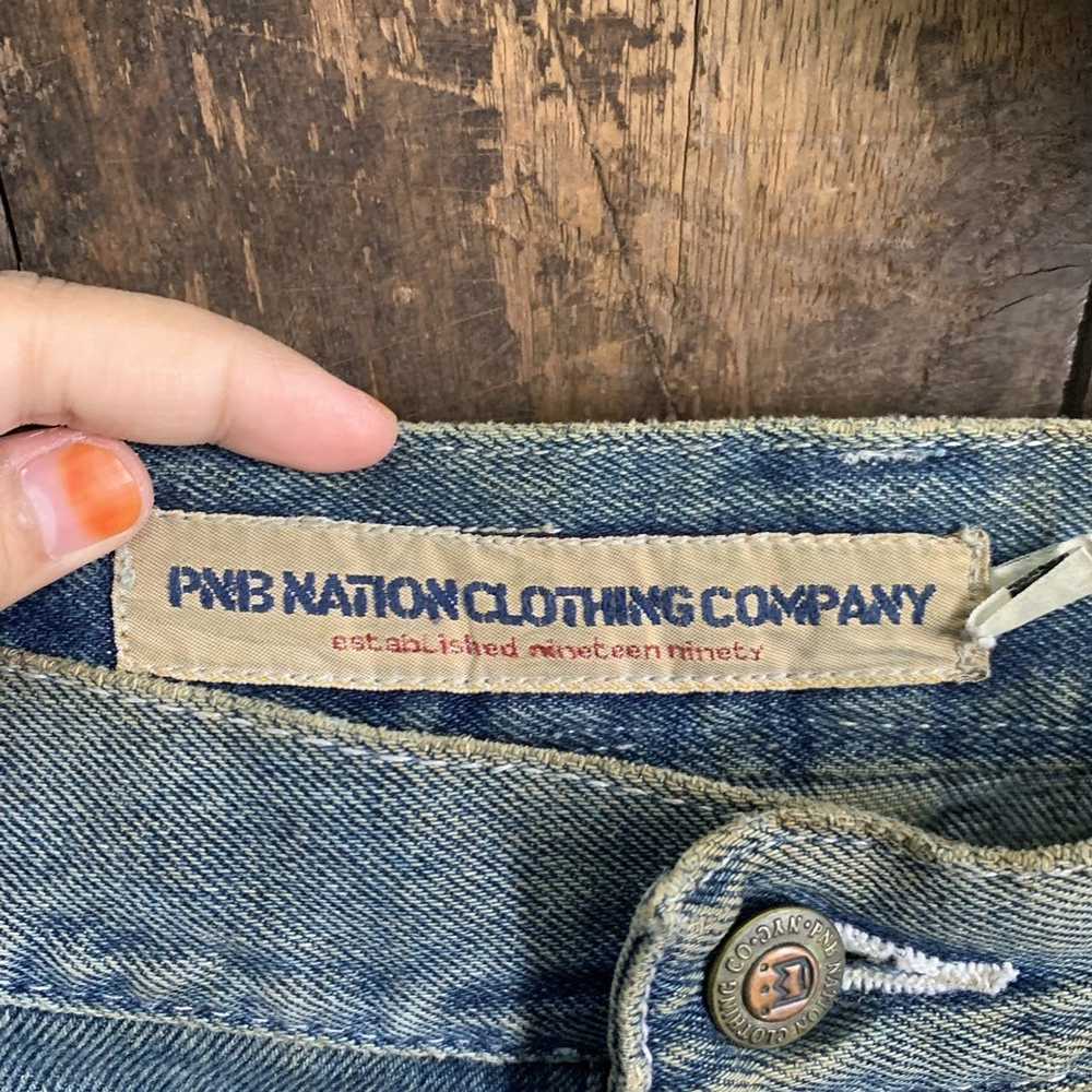 Streetwear × Vintage Vintage Thrashed PNB Denim J… - image 5