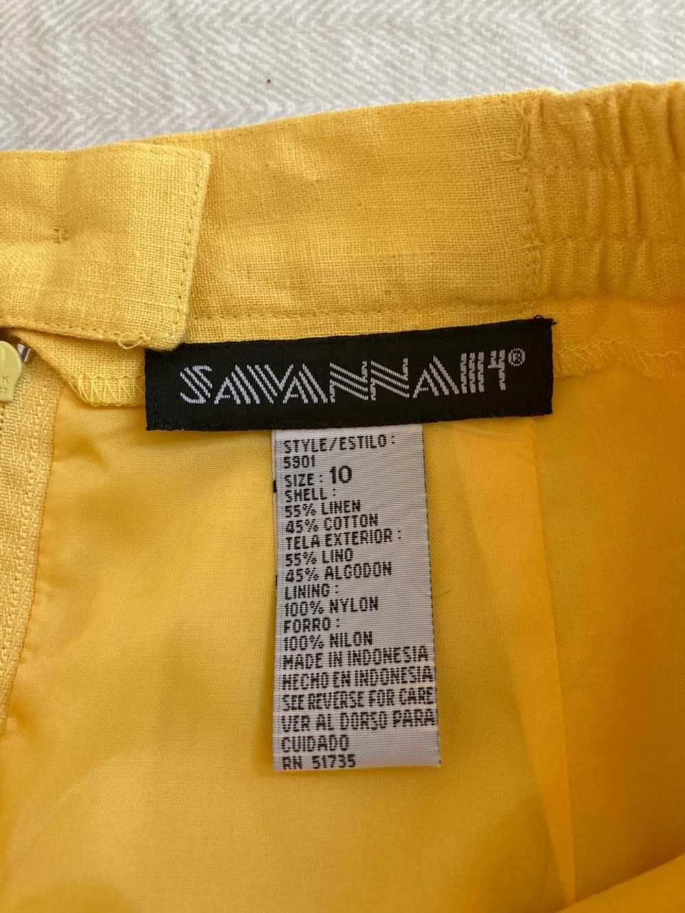 Savannah Yellow high-waisted pencil skirt (10) - image 4