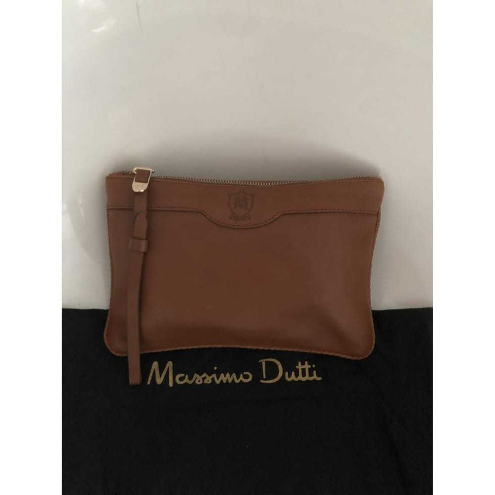 Massimo Dutti Leather clutch bag - image 2