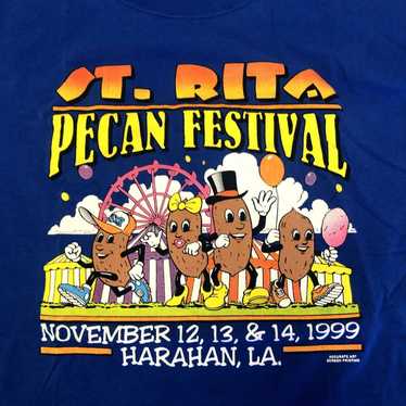 Unkwn NOS 1999 St Rita PECAN FESTIVAL Blue Haraha… - image 1