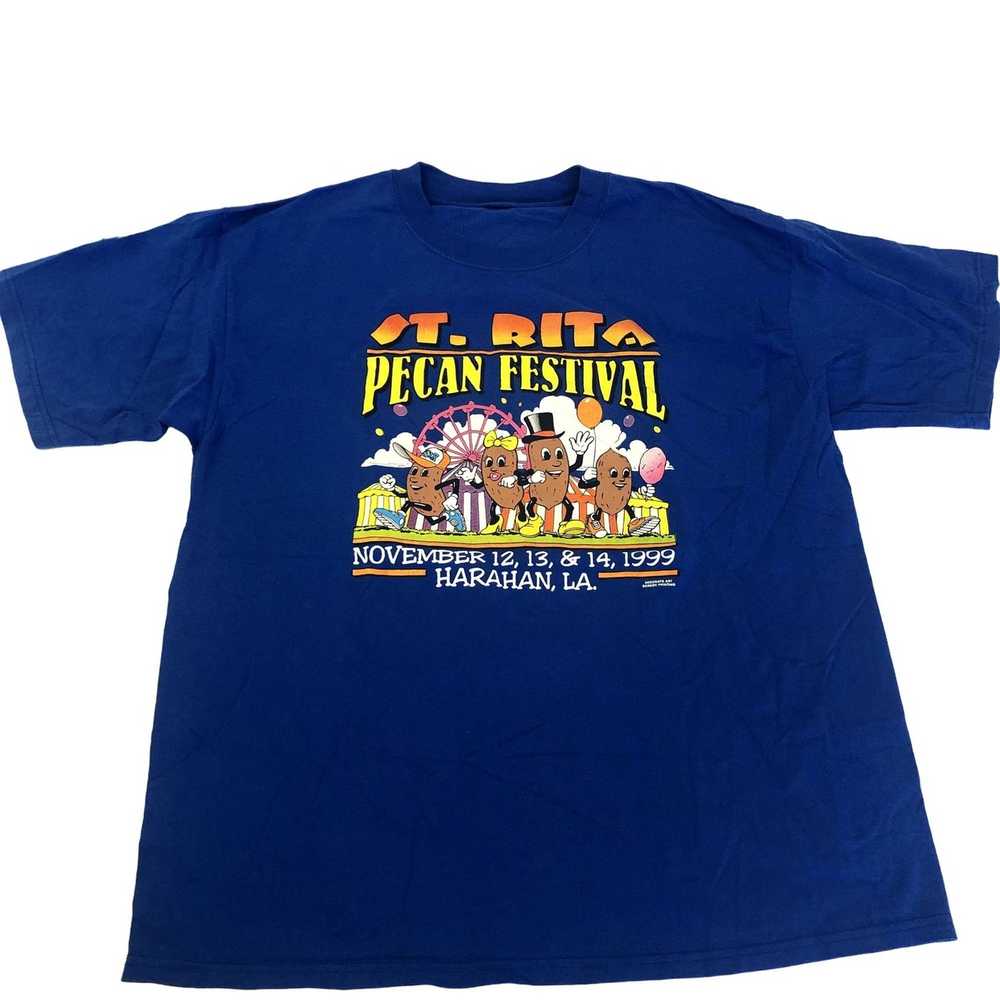 Unkwn NOS 1999 St Rita PECAN FESTIVAL Blue Haraha… - image 2