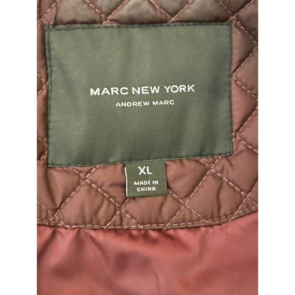 Andrew Marc ANDREW MARC NY Vest Maroon Quilted Fu… - image 5