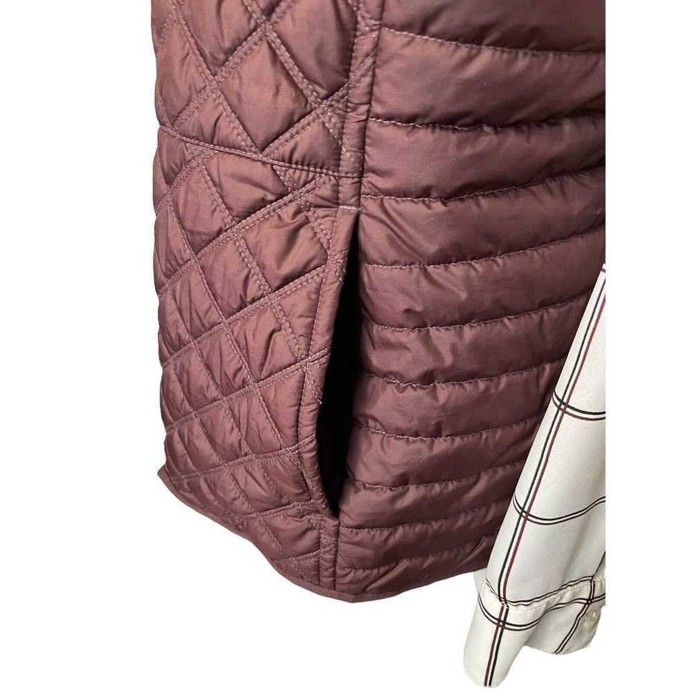 Andrew Marc ANDREW MARC NY Vest Maroon Quilted Fu… - image 8