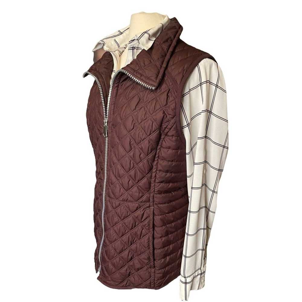Andrew Marc ANDREW MARC NY Vest Maroon Quilted Fu… - image 9