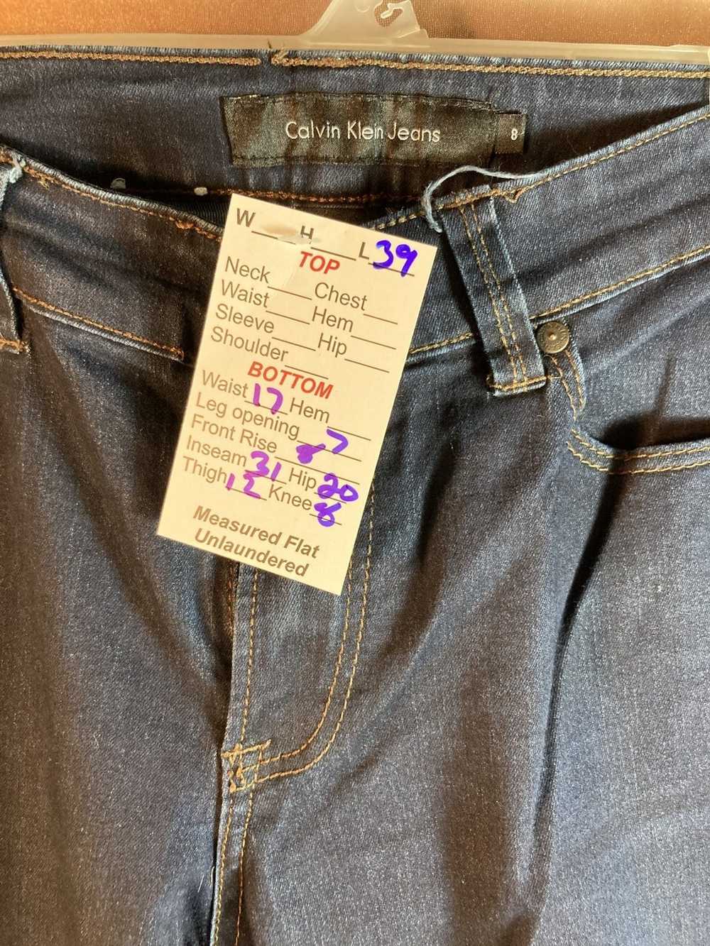 Calvin Klein Calvin Klein stretchy jeans size 8 3… - image 2