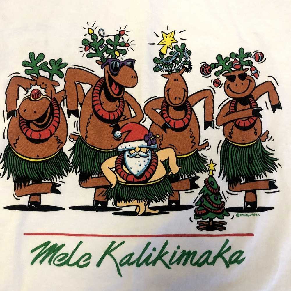 Crazy Shirts 80 90's Crazy Shirts Hawaii MELE KAL… - image 5
