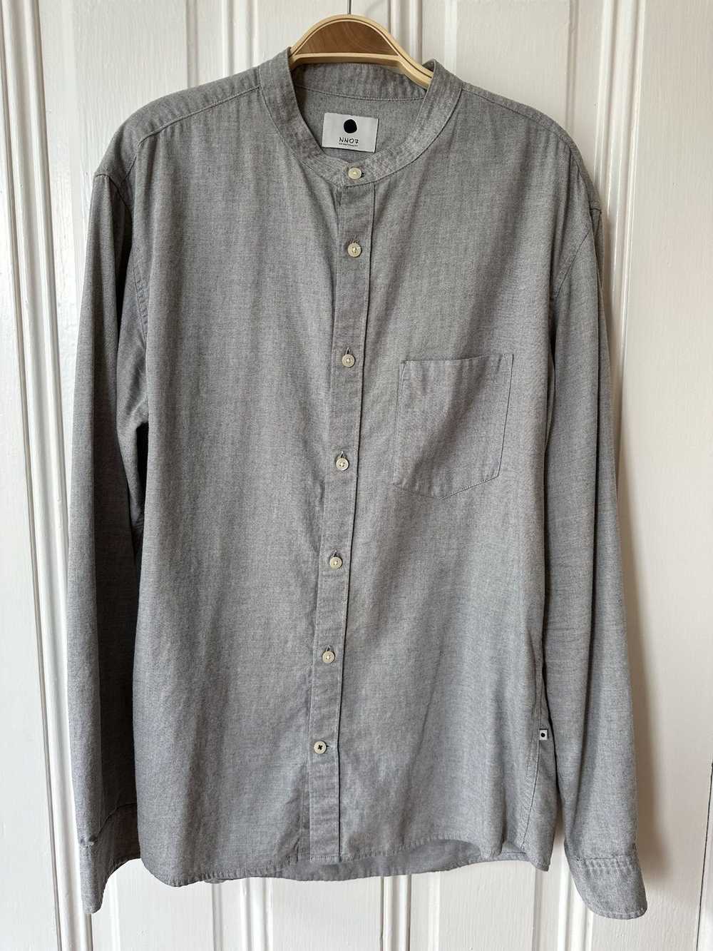 Nn07 NN07 Grey Flannel Button Up - image 2