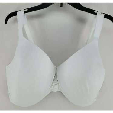 Ava Scallop Lace Cup Underwire Bra White 38DD by Leading Lady