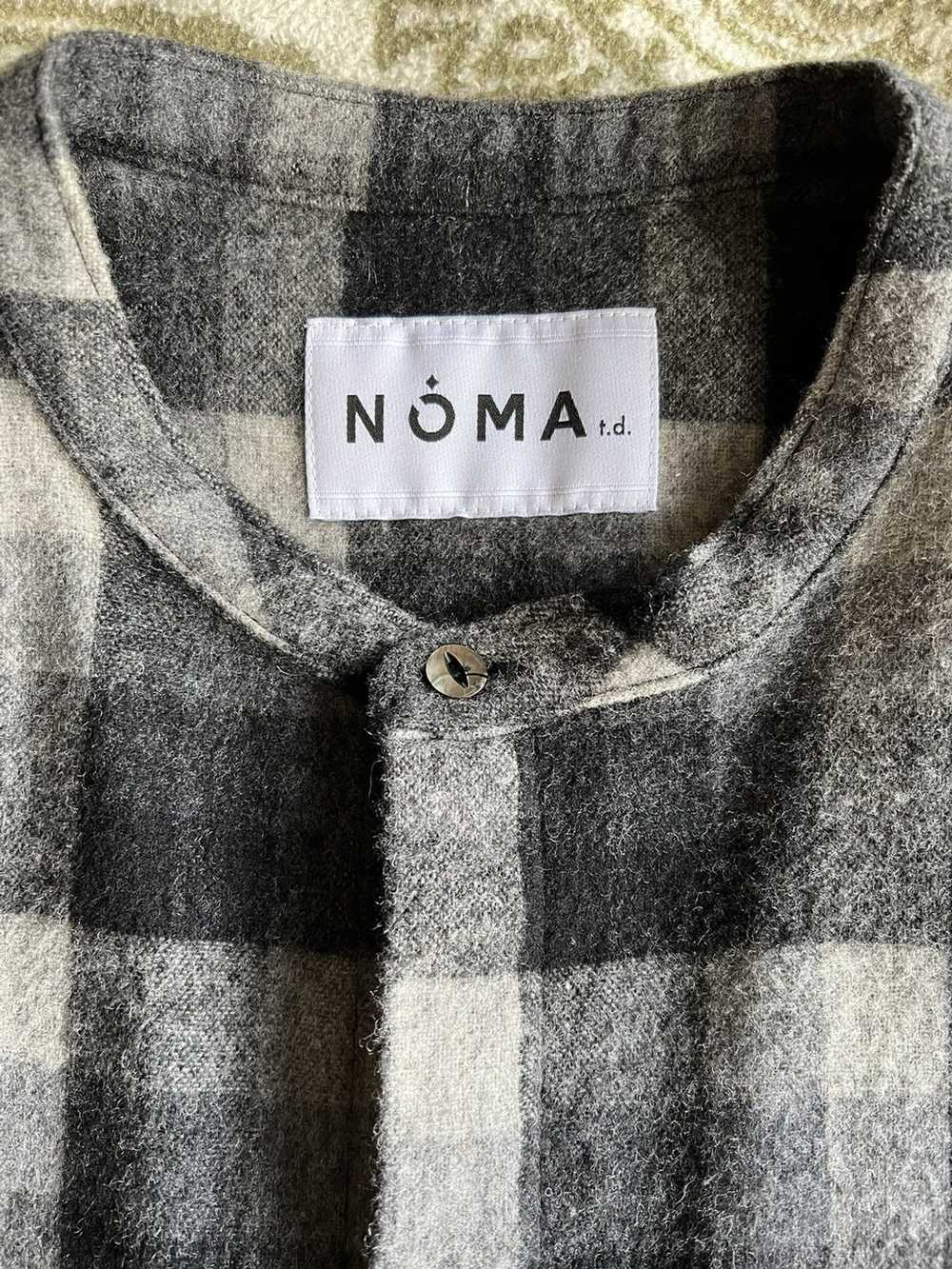 NOMA t.d Noma t. d. Wool Long Shirt w/ Mandarin C… - image 2