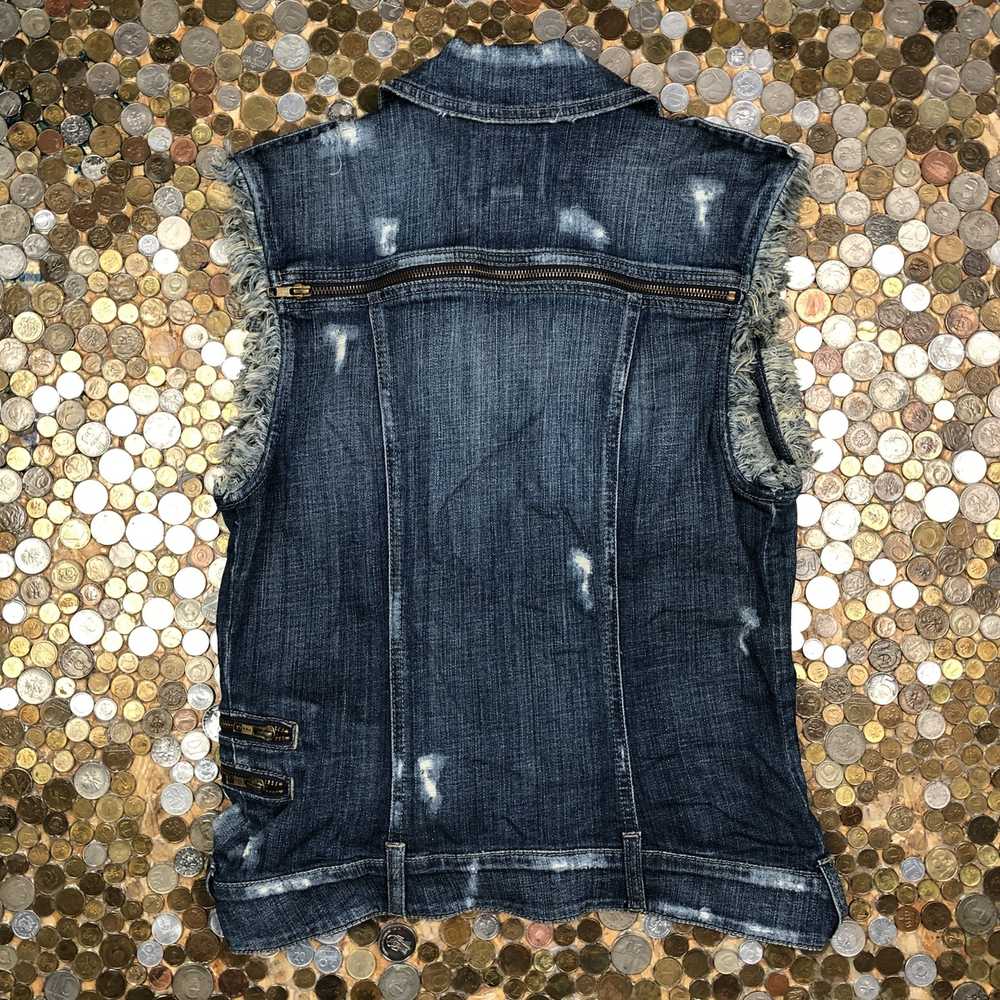 Guess × Vintage Guess Vintage Denim Jeans Vest 90… - image 4