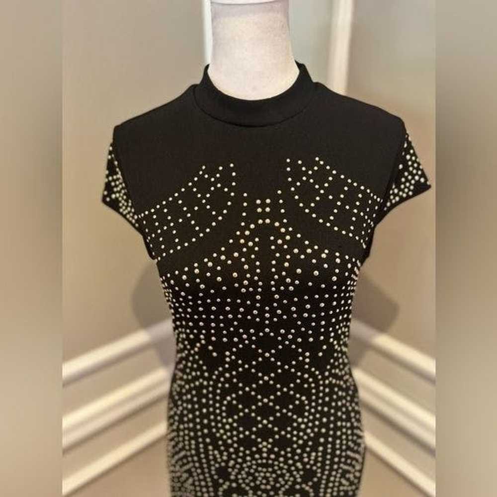 Other Jasmine - Black and gold studded bodycon mi… - image 11