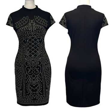 Other Jasmine - Black and gold studded bodycon mi… - image 1