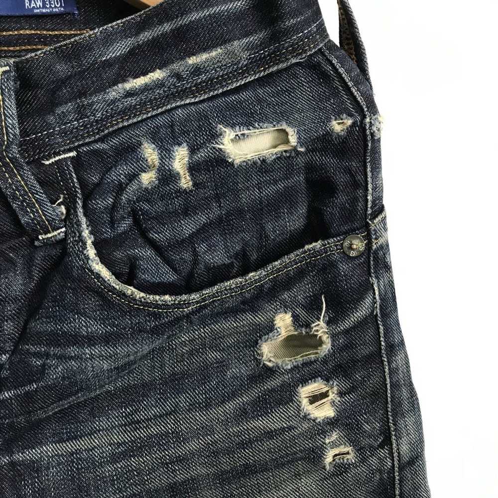 Distressed Denim × G Star Raw × Japanese Brand G … - image 5