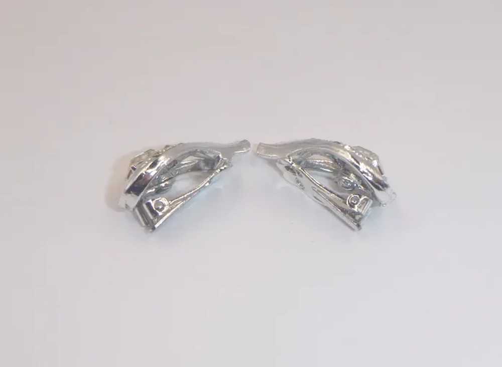 CORO Clip Emerald-Cut Earrings - image 4