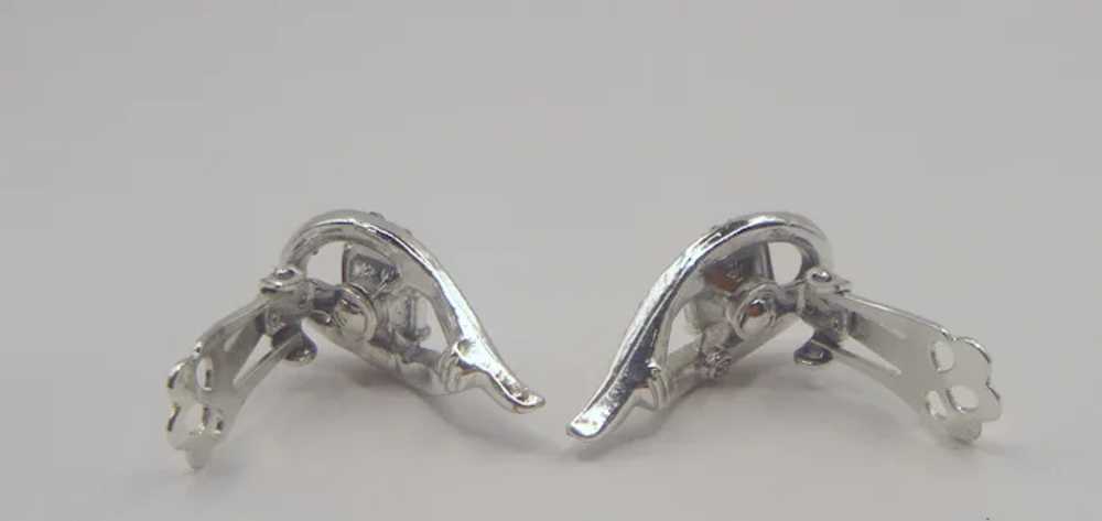 CORO Clip Emerald-Cut Earrings - image 5