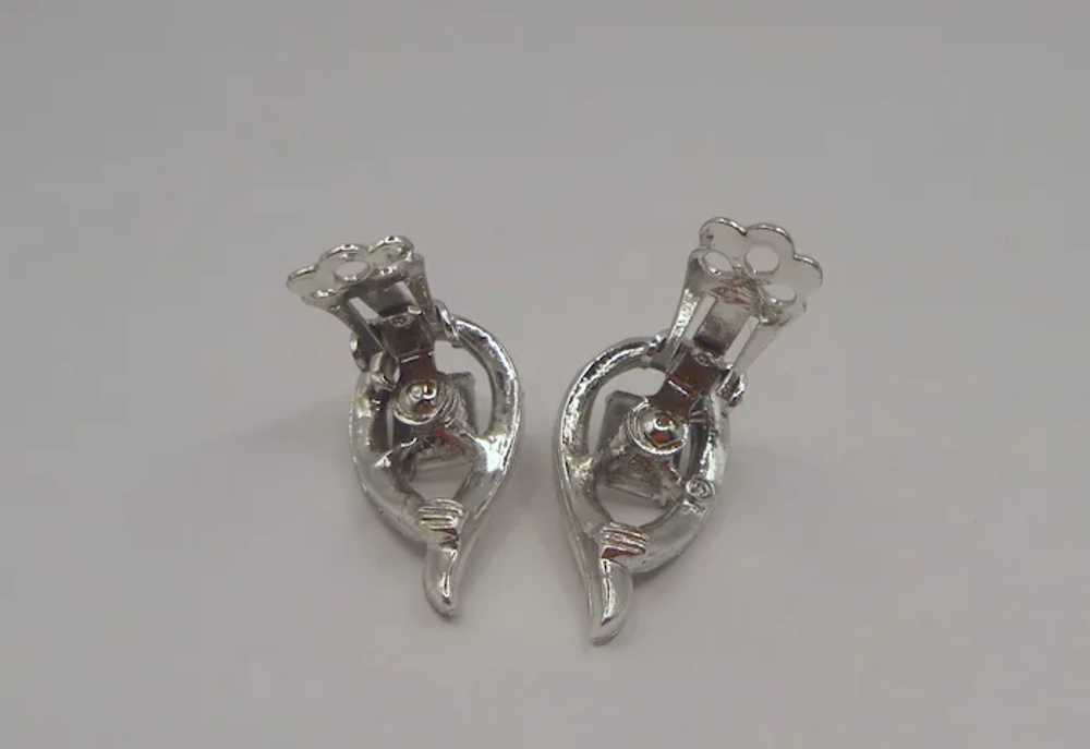 CORO Clip Emerald-Cut Earrings - image 7