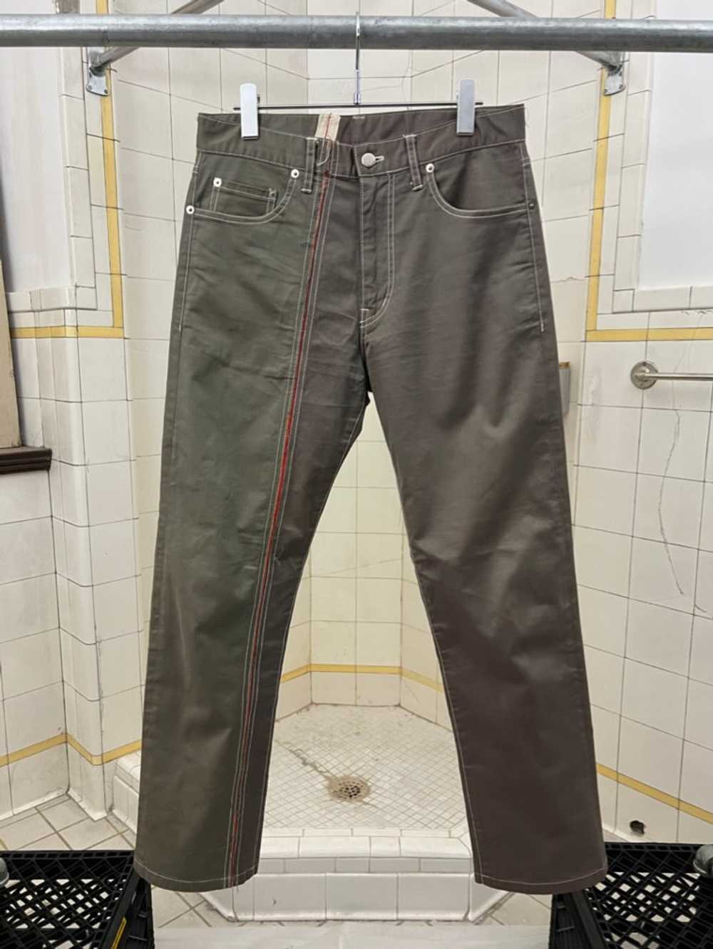 2000s CDGH Reconstructed Split Khaki Trousers - S… - image 1