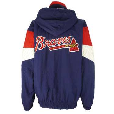 Vintage 90s Atlanta Braves Pullover Parka Jacket by Starter Size M